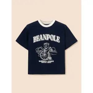 [BEANPOLE KIDS] 곰돌이 달이 빅 아트웍 반팔 티셔츠  네이비 (BI6342U06R)