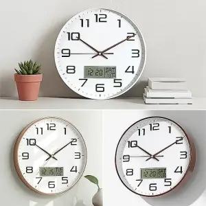 무소음원형벽시계 거실시계 바늘 디지털 전자 사무실