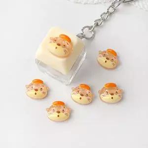 싼비즈 [6425-17]아크릴 키캡파츠 탑꾸재료 수달얼굴 12.5x10mm ,1개