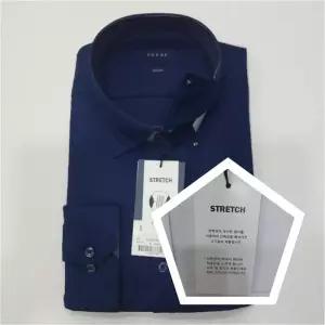 [예작]다림질 NO  링클프리 구김적은 슬림핏 카라소매배색 스냅단추(똑딱이) YJESBS15