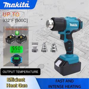 마키타 550 ° C 무선 신형 핸드헬드 열풍기 LED 디스플레이 납땜 온도 조절