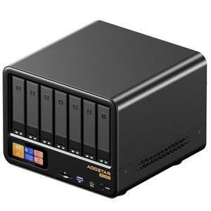 AOSTAR WTR MAX AMD R7 8845HS 최대 5.1 Ghs 6+5 베이 데스크톱 NAS(베어본), 2 * 10GB SFP+ LAN 포트 USB4 & Oculink 포트 서포트 ECC RAM, 2*DDR5 5600Mhz 슬롯 5* M.2 NVME 슬롯
