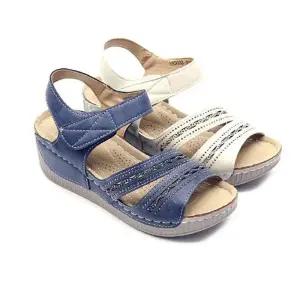 [라일리의류] Rly 3033 여성샌들 통굽샌들 키높이 6cm굽 편한신발