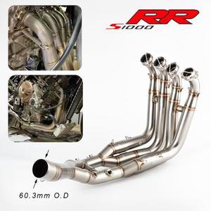 S1000R - 오토바이 배기 시스템 매니폴드 헤더 오리지널 머플러 연결