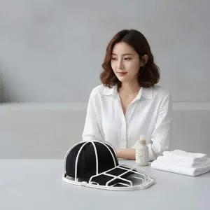 볼캡 세탁 건조대 변형 방지 프레임 모자 보관함 케이스 35x22cm 1개
