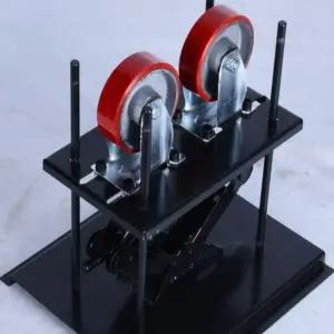 용접 롤러 거치대 파이프 터닝 로라 받침대 스파이럴 높이조절 브래킷 작업 포지셔너 고무