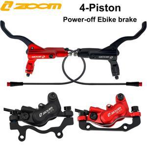 ZOOM HB-876E 전기 스쿠터 접이식 Mtb 자전거 브레이크 용 4 피스톤 유압 디스크