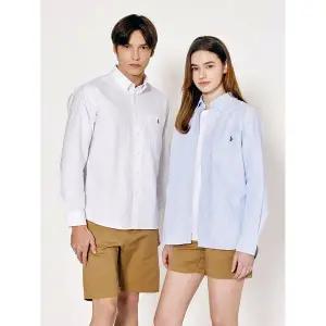 라파클럽 남녀공용 옥스포드 포켓 긴팔 셔츠
