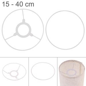 DIY 테이블 램프 천장 생산을 위한 40cm 프레임 전등갓 15 E27 - 표준 원통형 그늘 빈티지