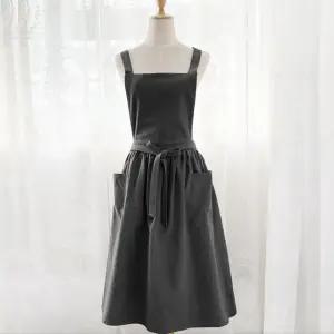 린넨원피스 앞치마 주방 카페 작업복