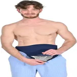 장루 벨트 누수 및 냄새 방지 남녀용 복부 가방 커버 스포츠 일상 생활 사이즈 S 다크 블루