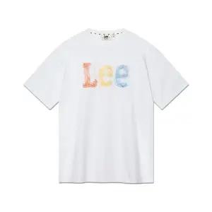 [LEE]리 스티치 빈티지 로고 티셔츠 화이트