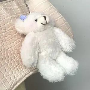 인형 화이트 곰돌이키링 곰키링 가방키링