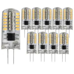 10개 G4 LED 전구 12W 9W 5W 3W 2W AC DC12V SMD 2835 3014 라이트 미니 실리콘 램프 웜 화이트 360도 각도