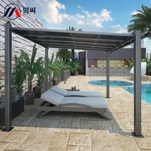 조립식 캐노피 썬룸 알루미늄 렉산 야외 파고라 테라스썬룸