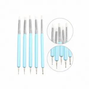 클레이 공예 실리콘 붓 조각칼 네일아트 점토 양면 세공 도구