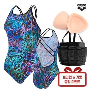 ARENA 아레나 여자 실내수영장 원피스 수영복 A5BL1CO05 브라컵 가방 증정