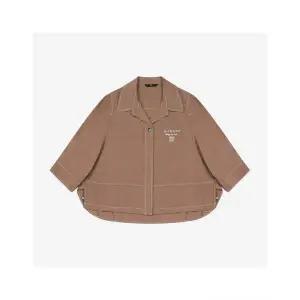 씨 오픈카라 배색스티치 셔츠 (SKBAE1439)