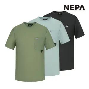 네파 공용 피싱 와펜 메쉬 반팔 라운드 티셔츠 7JD5362