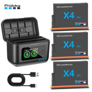 인스타360 X4 에어용 2100mAh 배터리 또는 액션 카메라 액세서리용 고속 충전기 박스