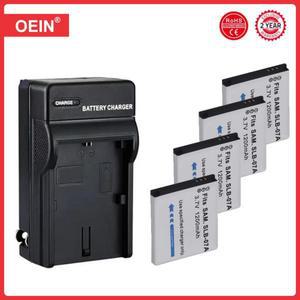 충전기 포함 SLB-07A 카메라 배터리 삼성 PL150 ST45 TL90 4 개