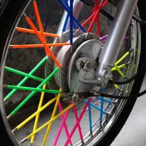 오토바이 스포크 커버 자전거 바퀴 휠 장식 튜닝 포인트 야간 라이딩