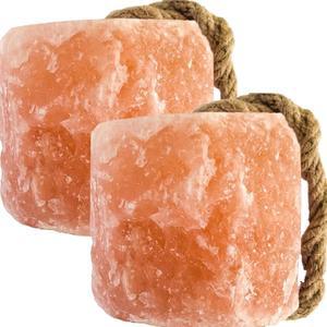 말, 사슴, 염소 및 가축을 위한 오가노 히말라야 소금 핥기 7.5-8파운드(2팩) | 천연, 미네랄이 풍부하고 오래 지속되는 블록