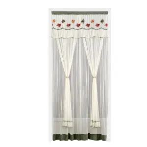 방문 가림막 레이스 주방 커튼 문 가리개 베란다 광목 선반 식당