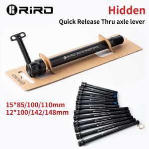 RIRO 퀵 릴리즈 쓰루 액슬 레버 12x100 프레임 포크 허브용 히든 MTB 로드 자전거 휠