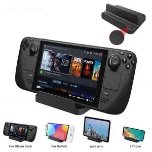 게임패드거치대 스팀덱 게임 Nintendo Switch OLED Lite 수납장 스탠드 호환 콘솔 홀더 브라켓 베이스