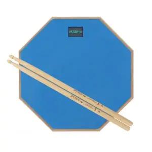 드럼 연습 스틱 난타 고무패드 악기 스탠드 입문용 블루