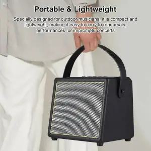 통기타앰프 Rowin 일렉트릭 기타 앰프 OTG BT 배터리 멀티 이펙트 리버브 코러스 딜레이 마이크 PD-30 30W