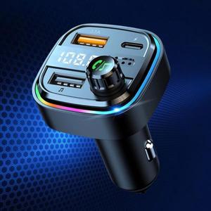 FM 송신기 블루투스 핸즈프리 자동차 차량용 호환 라디오 변조기 MP3 플레이어22.5W USB 슈퍼 고속 충전 어