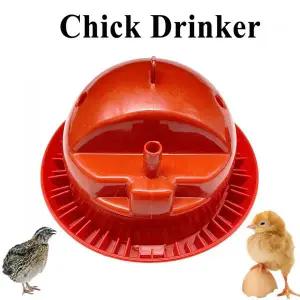 닭모이통 물통 사료통 먹이통 1개 아기 병아리 피더 가금류 Waterer 하루 동안 자동 급수 오래 된 메추라기