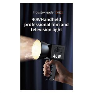 M60 핸들 사진 스튜디오 조명 COB 바이컬러 CCT 2500-6500K CRI 95 이상 TLCI 97 EU 플러그