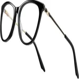 여성용 RB.파일럿 캣 리딩 안경 블루 라이트 차단 리더기 - 아세테이트 프레임 스프링 힌지