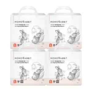 모모래빗 밴드기저귀 에코씽씽 아동공용 대형(L) 30매x4팩