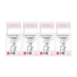 모모래빗 팬티기저귀 에코씽씽 여름기저귀 여아용 점보형(XXL) 18x4팩