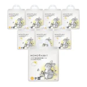 모모래빗 팬티기저귀 에코컴포트핏 낮기저귀 대형(L) 28매x8팩