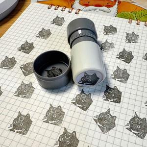 재미있는 이모티콘 스탬프 창의적인 작은 원형 도장 학생용 귀여운 휴대용 DIY 핸드 어카운트 장식