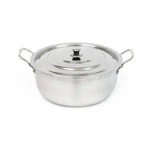 통삼중솥 업소용 인덕션겸용 통삼중 스텐 대형국솥 40cm(13.0L)