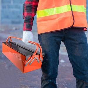 도구 상자 주최자 휴대용 보관 접이식 녹 방지 다기능 공간 절약 조직 솔루션