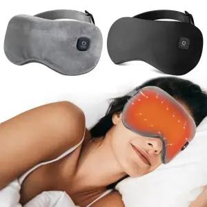 온열안대 보온 안대 3 레벨 압축 아이 마스크 전기 가열 눈 마사지기 온도 스마트 다크 서클 슬리핑 섀도우