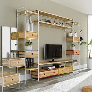 [롯데백화점]미아트 다이젠 디포 철재 장식장+선반 세트