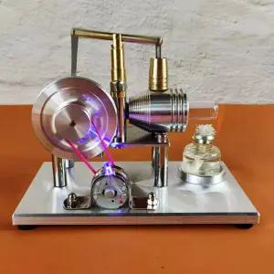 스털링 엔진 교육용 물리학 발전기 실험 증기 미니 스털링엔진 저온 과학 실험용 물리