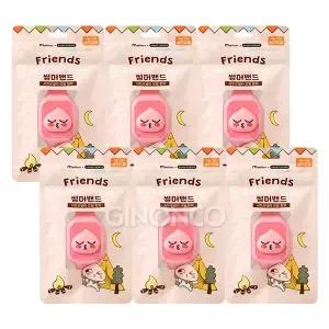 24년형 카카오프렌즈 어피치 썸머밴드(성인겸용) 6개 시트로넬라 시계형