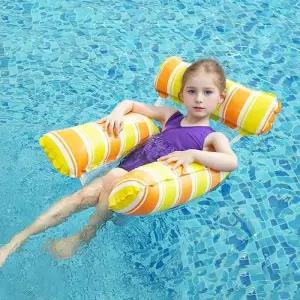 MONI 물놀이 수영장용 에어쿠션 라운지 의자 눕기 배형 어린이 테두리 침대 쉼