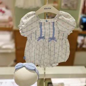 [압소바](본점)(26년 S/S 출산.백일선물) 아네뜨 우주복(헤어밴드)(L/블루)//A1322309