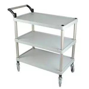 업소용 3단 이동식 트롤리 중형 끌차 운반카 핸드카 배식카 퇴식카