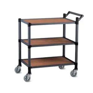 업소용 다단 배식대 무소음 이동식 웨건 대형 끌차 운반카 핸드카